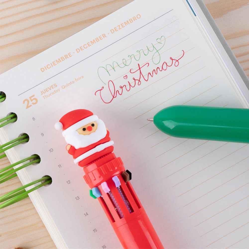 Świąteczny wielokolorowy długopis Apli Kids - Renifer