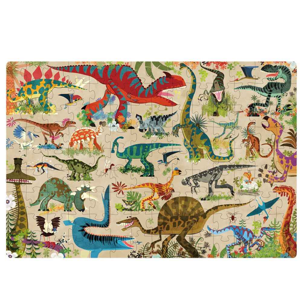 Puzzle Uczmy się! mideer - Dinozaury 126 el.