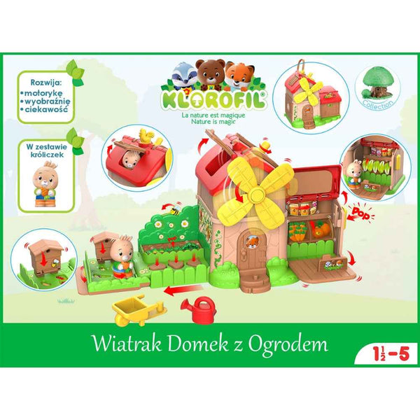 Spielset – Windmühle mit Garten & Häschen Sam