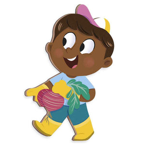 Magnetyczna układanka Magneti'stories Janod - W ogródku