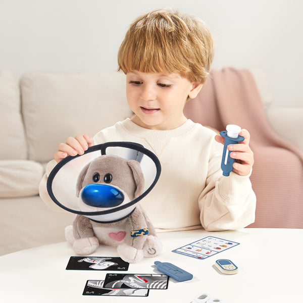 Interaktiver Plüschhund Dr. Dog mit Zubehör