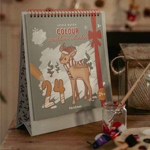 Adventskalender Malbuch – 24 Ausmalseiten mit Weihnachtsmotiven