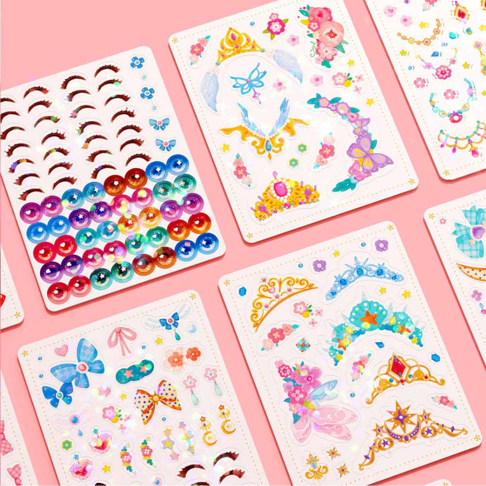 Kreatives 3-in-1 Bastelset - Märchenhafte Prinzessin für kleine Künstlerinnen