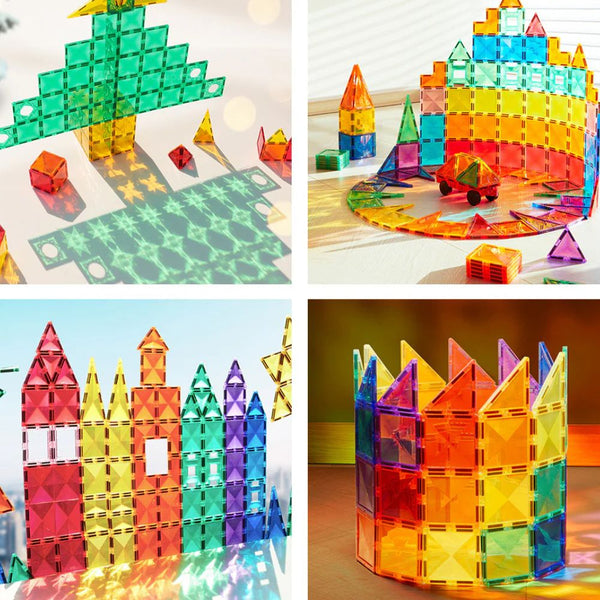 Magnetbausteine – 100-teiliges Set mit Autos