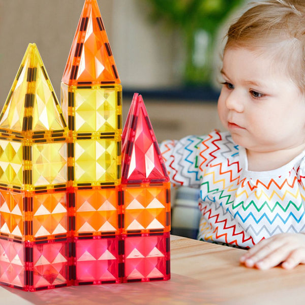 Magnetbausteine – 100-teiliges Set mit Autos