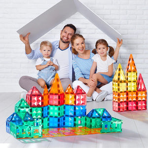 Magnetbausteine – 100-teiliges Set mit Autos