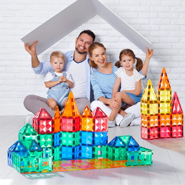 Magnetbausteine – 100-teiliges Set mit Autos