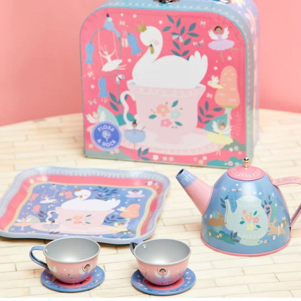 Teeset im Koffer – Ballerinas, 7-teilig