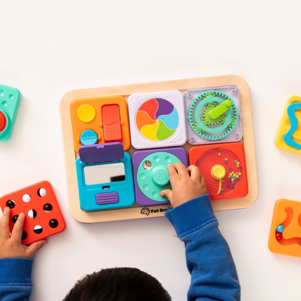 Sensorisches Quadrat PlayTab – Kugelschieber