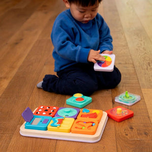 Sensorisches Quadrat PlayTab – Zahlenschild