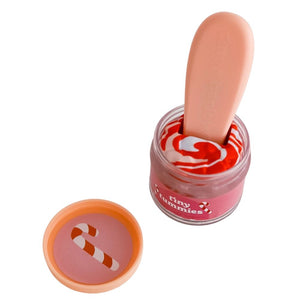 Tiny Tummies Set mit magischer Flasche und Glas – Christmas Candy Cane