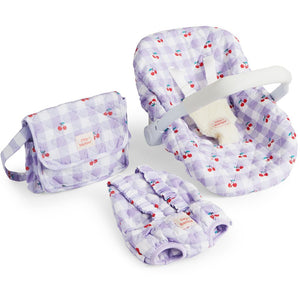 Tasche mit Zubehör für Puppen – Lilac Cherry
