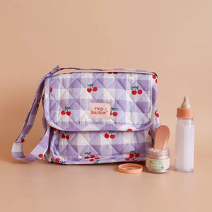 Tasche mit Zubehör für Puppen – Lilac Cherry