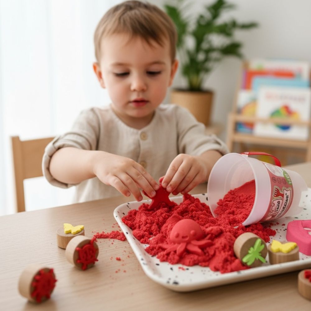 Kinetic Sand, 100 % natürlich – Rot 500 g