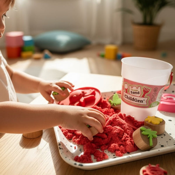Kinetic Sand, 100 % natürlich – Rot 500 g