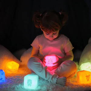 Tragbare Nachtlampe – Leuchtwürfel – Einhorn Lily