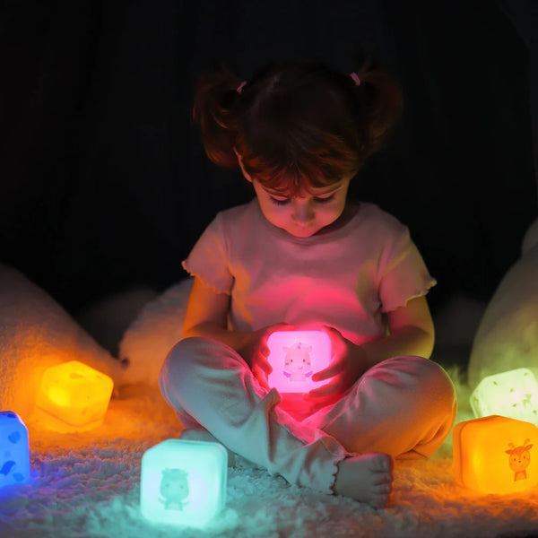 Tragbare Nachtlampe – Leuchtwürfel – Einhorn Lily
