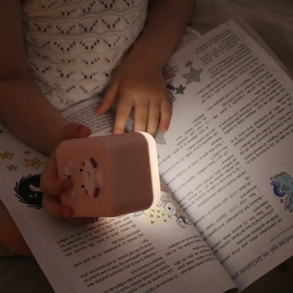 Tragbare Nachtlampe – Leuchtwürfel – Einhorn Lily