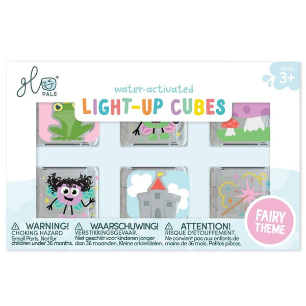 Sensorische Würfel, die im Wasser leuchten  – Feen, 6 Stück