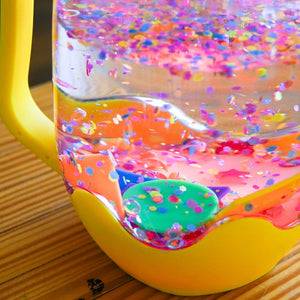 Set mit sensorischen Accessoires für Gläser – Formen Sensorische Kugel Happy Bubbles – Entchen