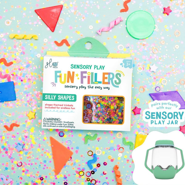 Set mit sensorischen Accessoires für Gläser – Formen Sensorische Kugel Happy Bubbles – Entchen