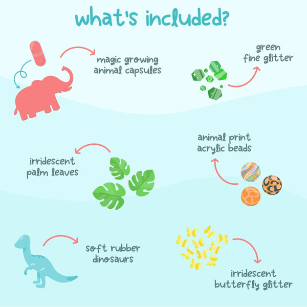 Set mit sensorischen Accessoires für Gläser – Safari