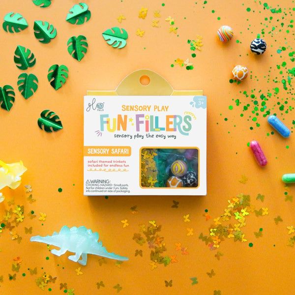 Set mit sensorischen Accessoires für Gläser – Safari