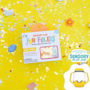 Set mit sensorischen Accessoires für Gläser – Bauernhof