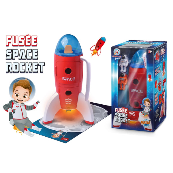 Große Weltraumrakete mit Astronauten