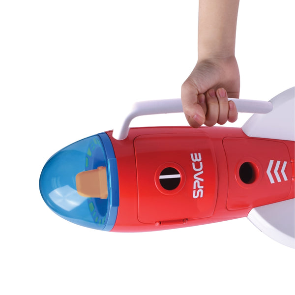 Große Weltraumrakete mit Astronauten