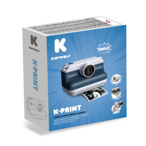 Digitalkamera mit Drucker – Blau