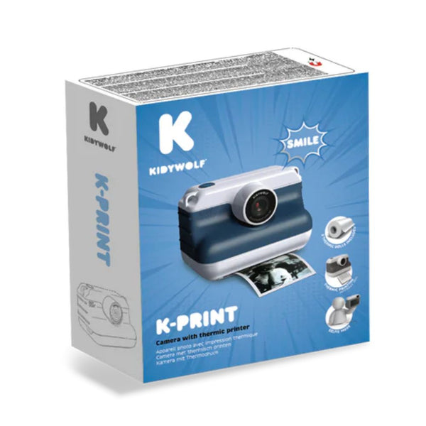 Digitalkamera mit Drucker – Blau