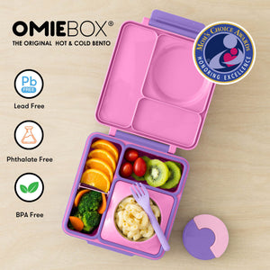 Lunchbox mit Thermoskanne OmieBox – Unicorn Pink