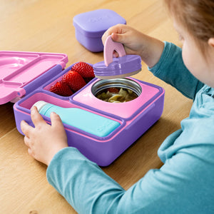 Lunchbox mit Thermoskanne OmieBox – Unicorn Pink