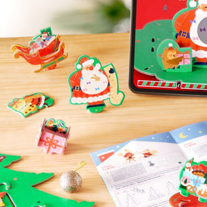 3D-Weihnachtspuzzle mit Drehmechanismus und Spieluhr