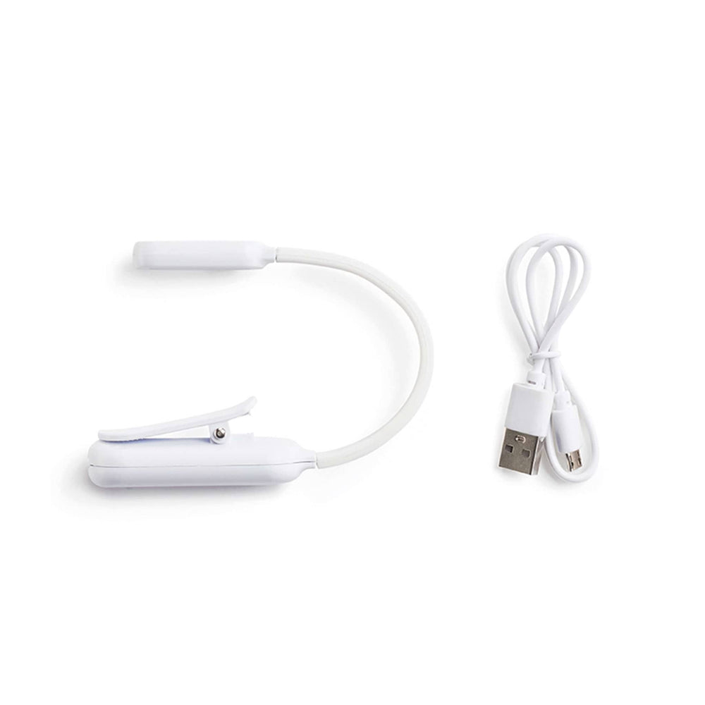 LED-Leselampe für Bücher mit USB-Anschluss – weiß