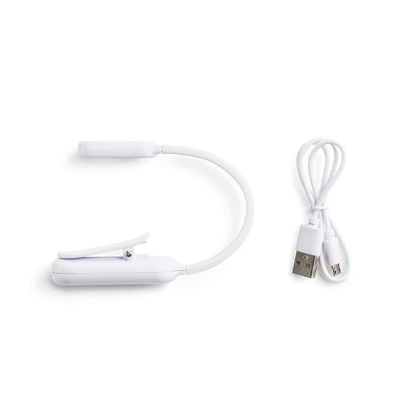 LED-Leselampe für Bücher mit USB-Anschluss – weiß