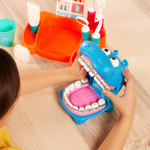 Lernset zum Zähneputzen und Zahnarzt spielen – Hippodontist 15 Teile