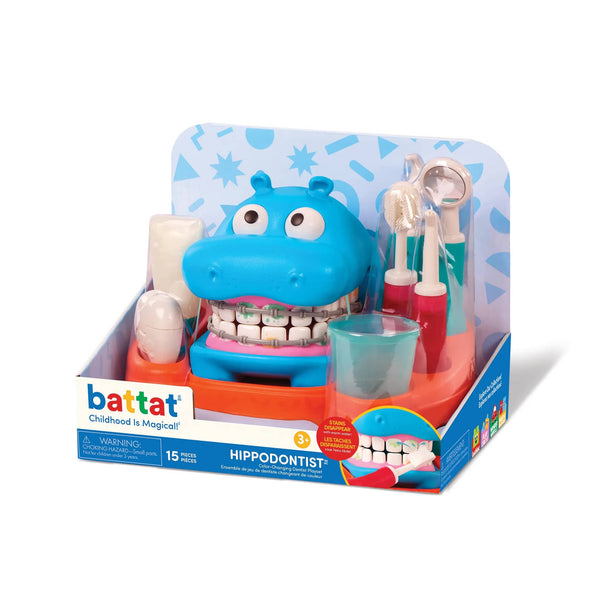 Lernset zum Zähneputzen und Zahnarzt spielen – Hippodontist 15 Teile