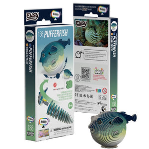 Öko-Puzzle 3D – Kugelfisch – schaukelnder Fisch