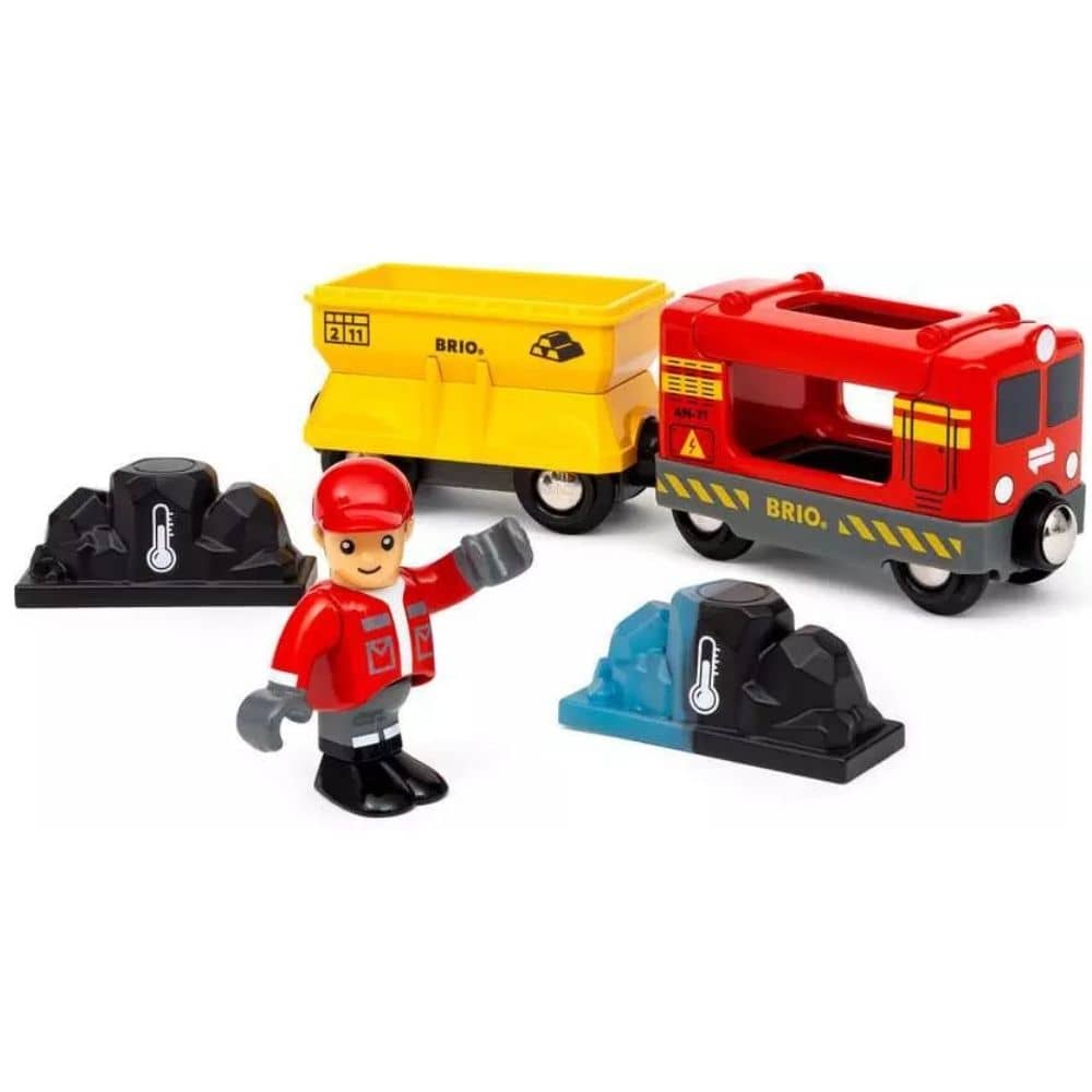 Zug mit farbwechselnden Steinen