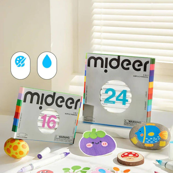 Doppelseitige Acrylmarker 2in1 – 16 Farben