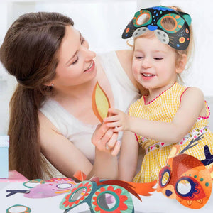 Papiermasken – Party im Wald