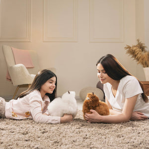 Fluffiges Alpaka Naturals-Kuscheltier – Ivory 15 cm