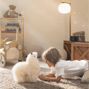 Plüsch-Maskottchen Alpaka Naturals – Ivory White 32 cm