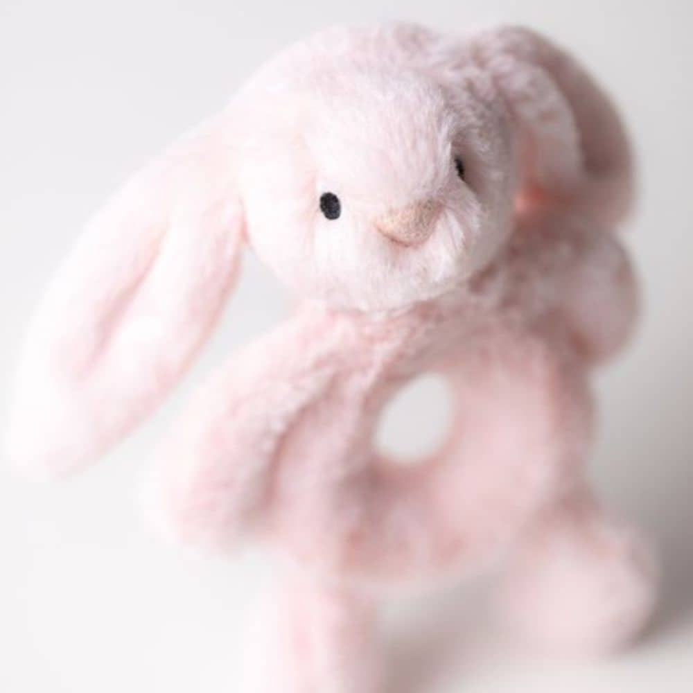 Rassel Häschen – Hellrosa 18 cm