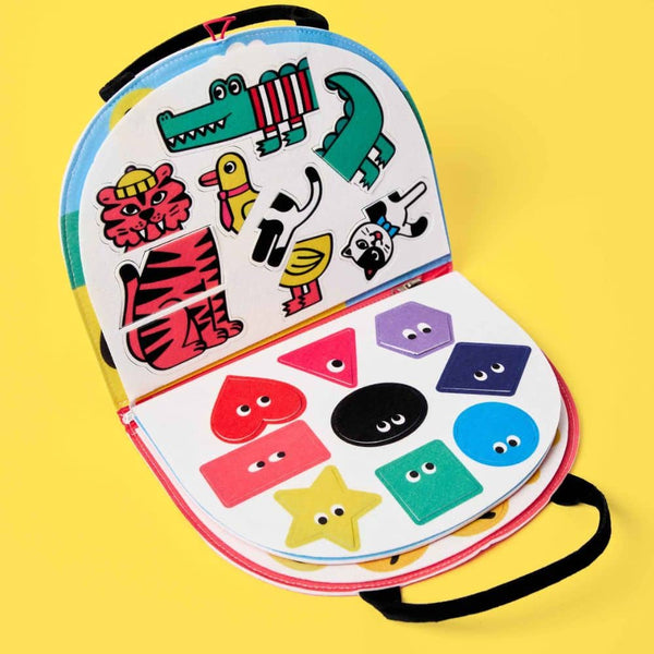 Weiches Montessori-Aktivitätsbuch – Formen und Farben