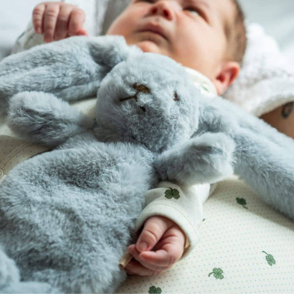 Kuscheltier mit Gewicht – Mini-Hase Teddy Blue