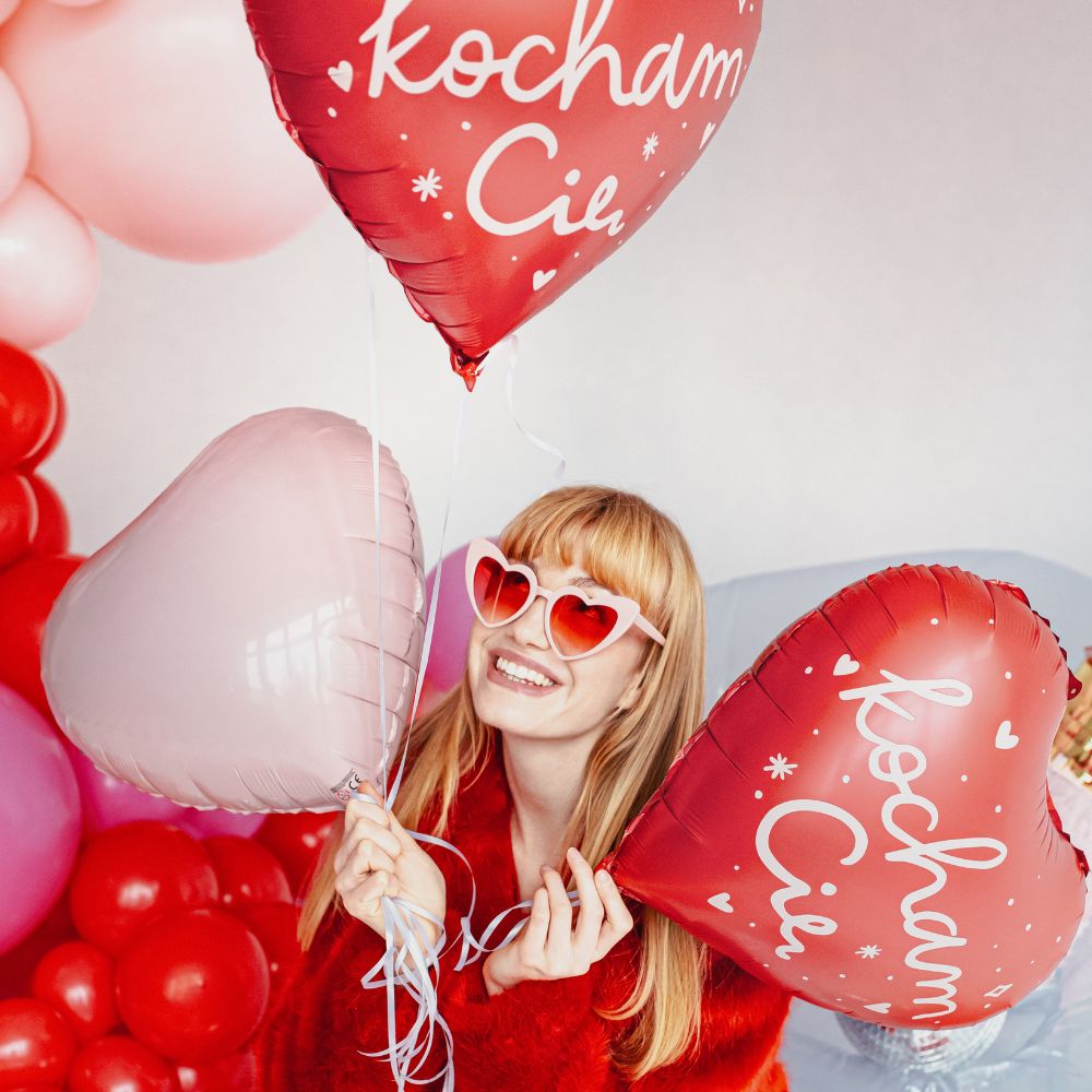 Folienballon – Herz „Kocham Cię“ 45 cm