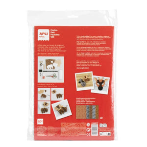 Filzblätter mit Tiermotiven, A4, 10 Stück – 5 Designs